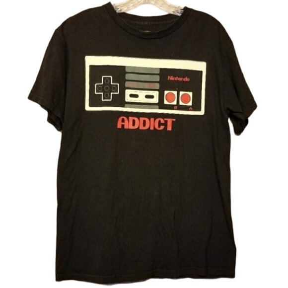 Official Nintendo | Men's Game Control Addict Tee (Size Medium) - Picture 1 of 7